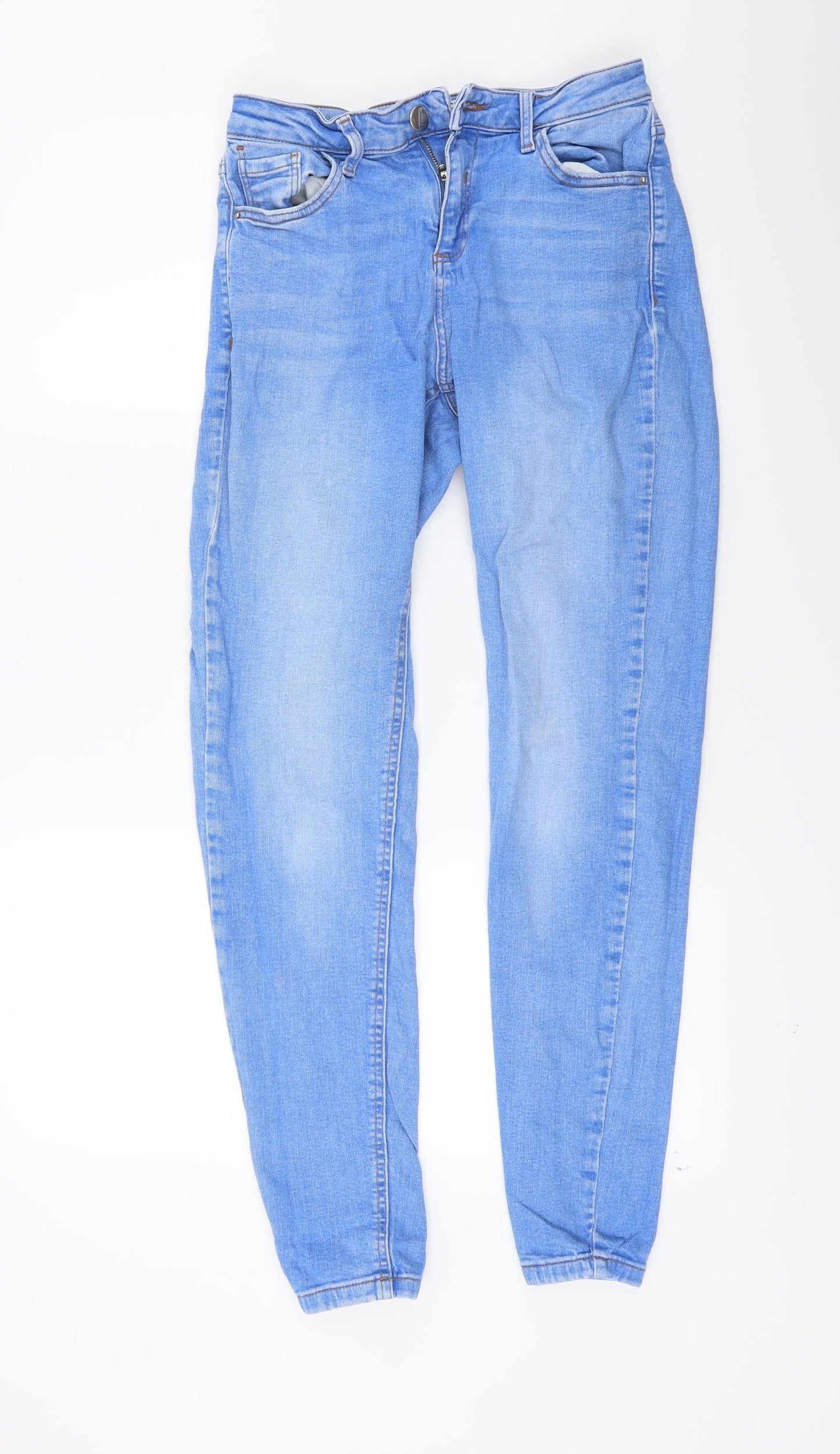 Dorothy Perkins Womens Blue  Denim Skinny Jeans Size 8 L25 in