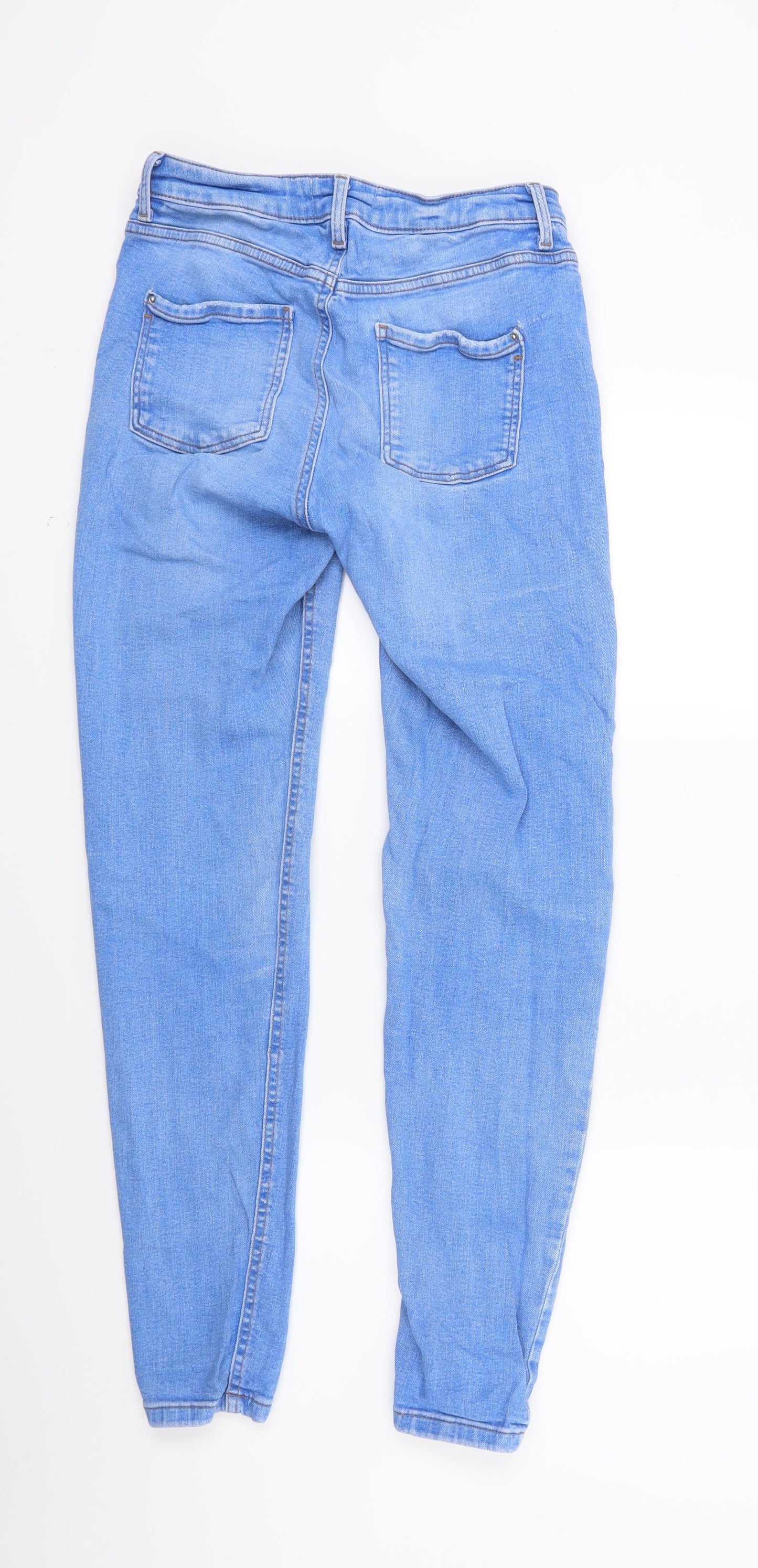 Dorothy Perkins Womens Blue  Denim Skinny Jeans Size 8 L25 in