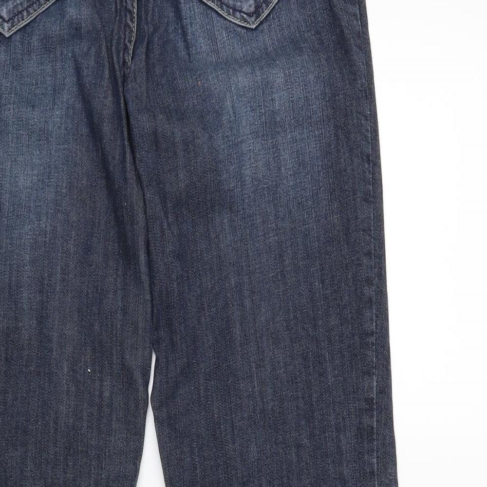 Per Una Womens Blue  Denim Bootcut Jeans Size M L29 in