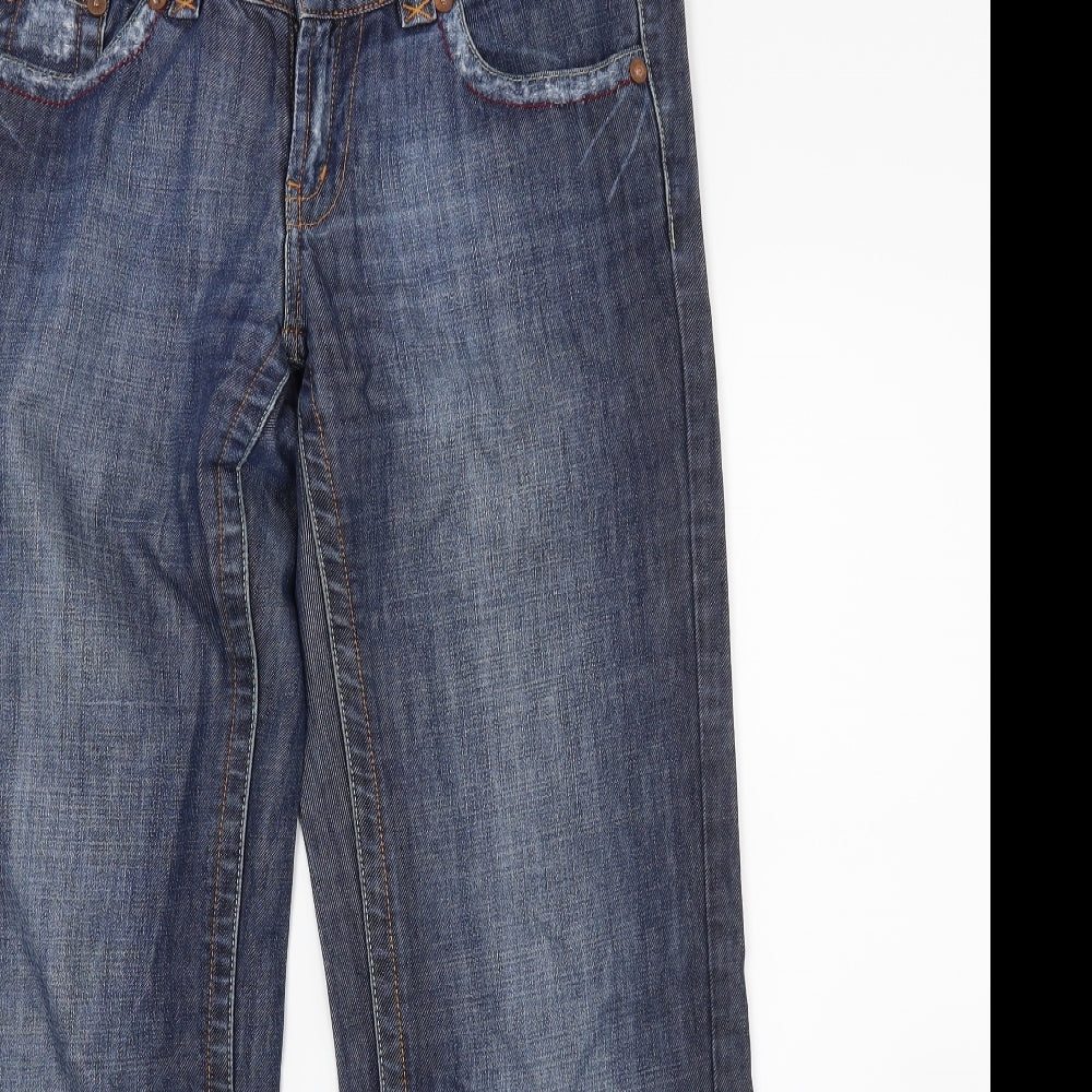 Garnet Womens Blue  Denim Bootcut Jeans Size 12 L29 in