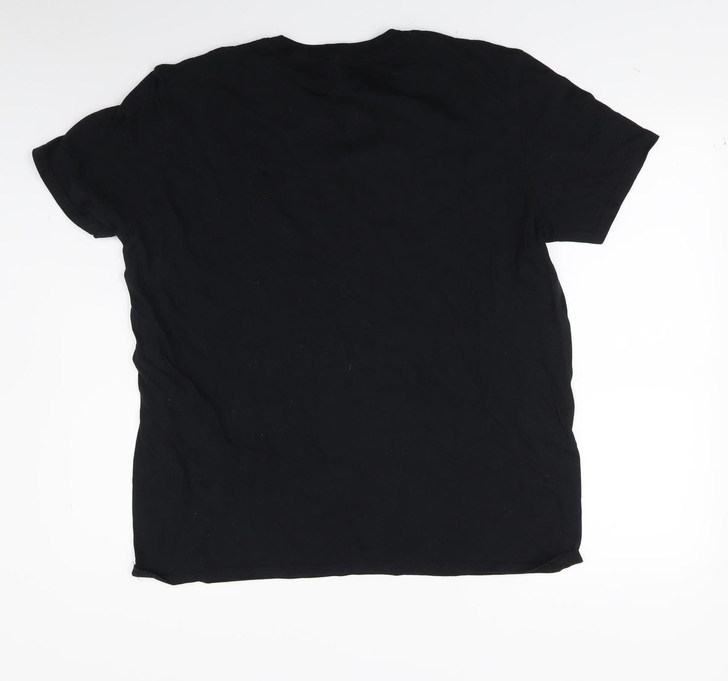 Gilden Mens Black  Jersey  T-Shirt Size L  - Courteeners