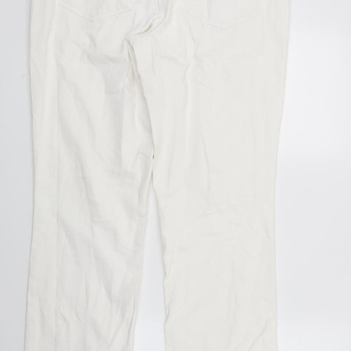 Mac Womens White  Denim Straight Jeans Size 32 in L32 in
