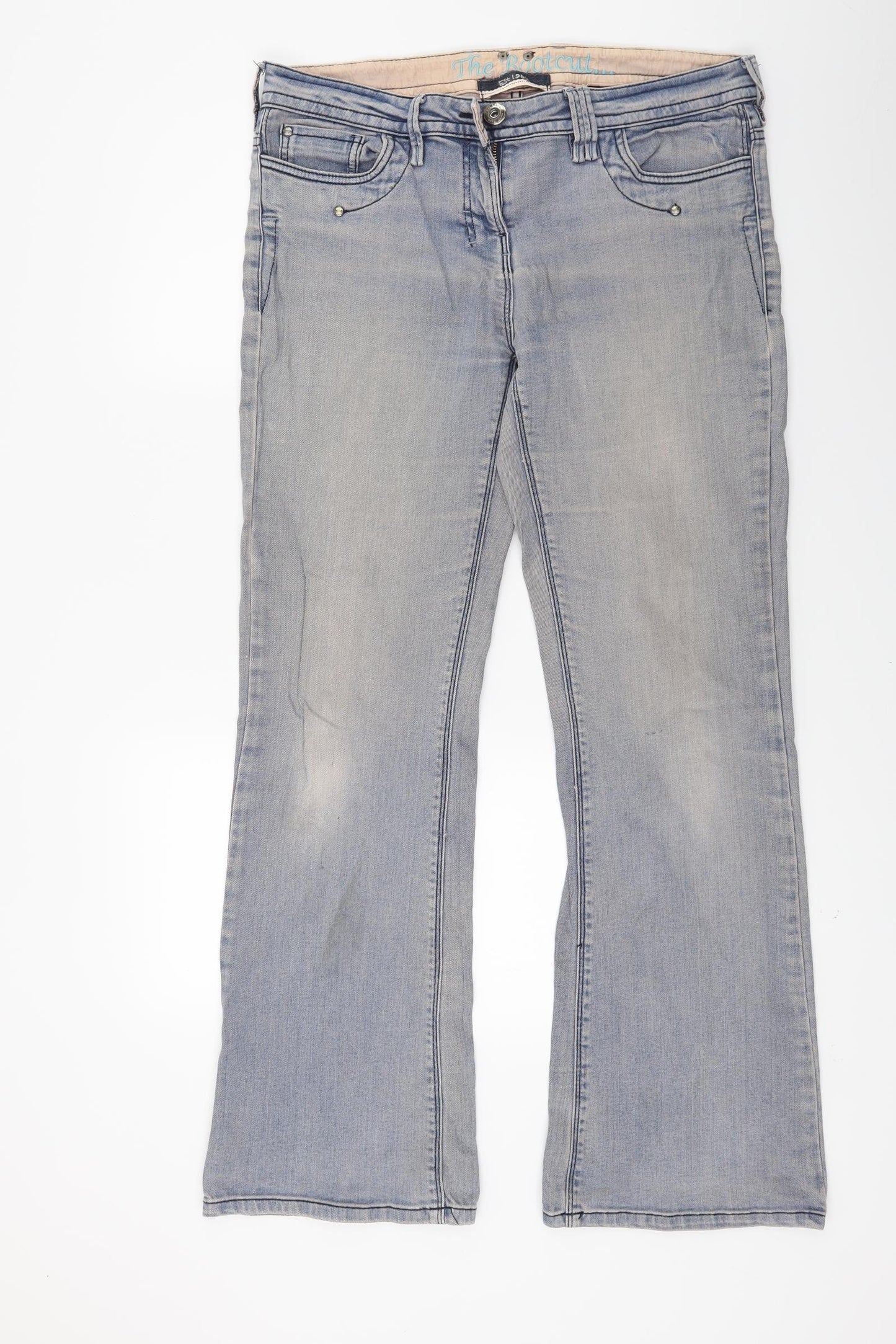 NEXT Womens Blue  Denim Bootcut Jeans Size 14 L29 in
