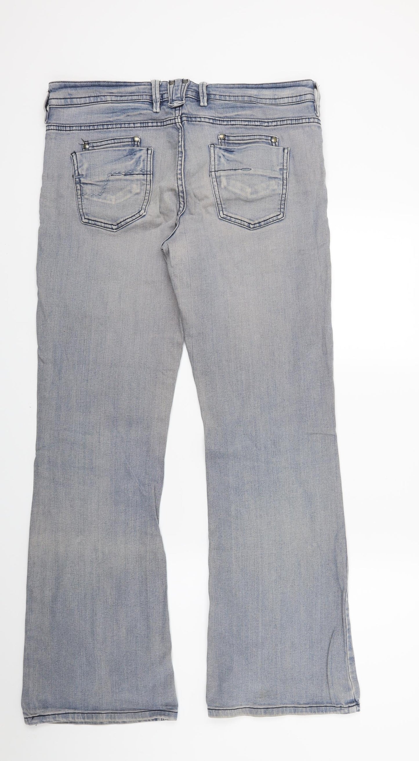 NEXT Womens Blue  Denim Bootcut Jeans Size 14 L29 in