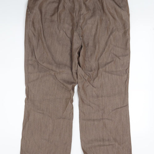 Marks and Spencer Womens Brown   Trousers  Size 14 L23 in