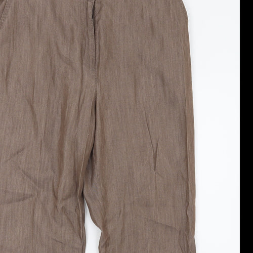Marks and Spencer Womens Brown   Trousers  Size 14 L23 in