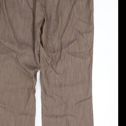 Marks and Spencer Womens Brown   Trousers  Size 14 L23 in