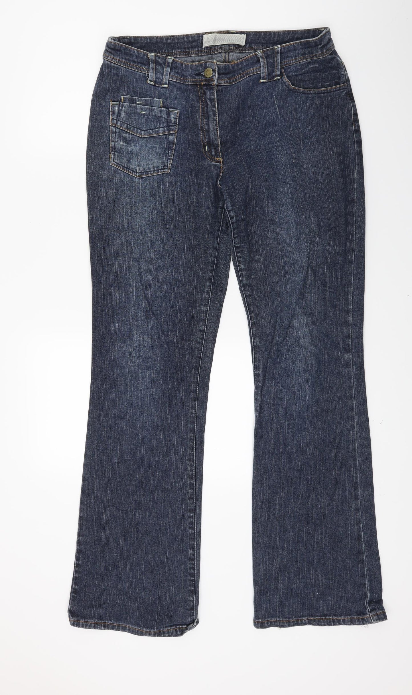 Matalan Womens Blue  Denim Bootcut Jeans Size 14 L29 in