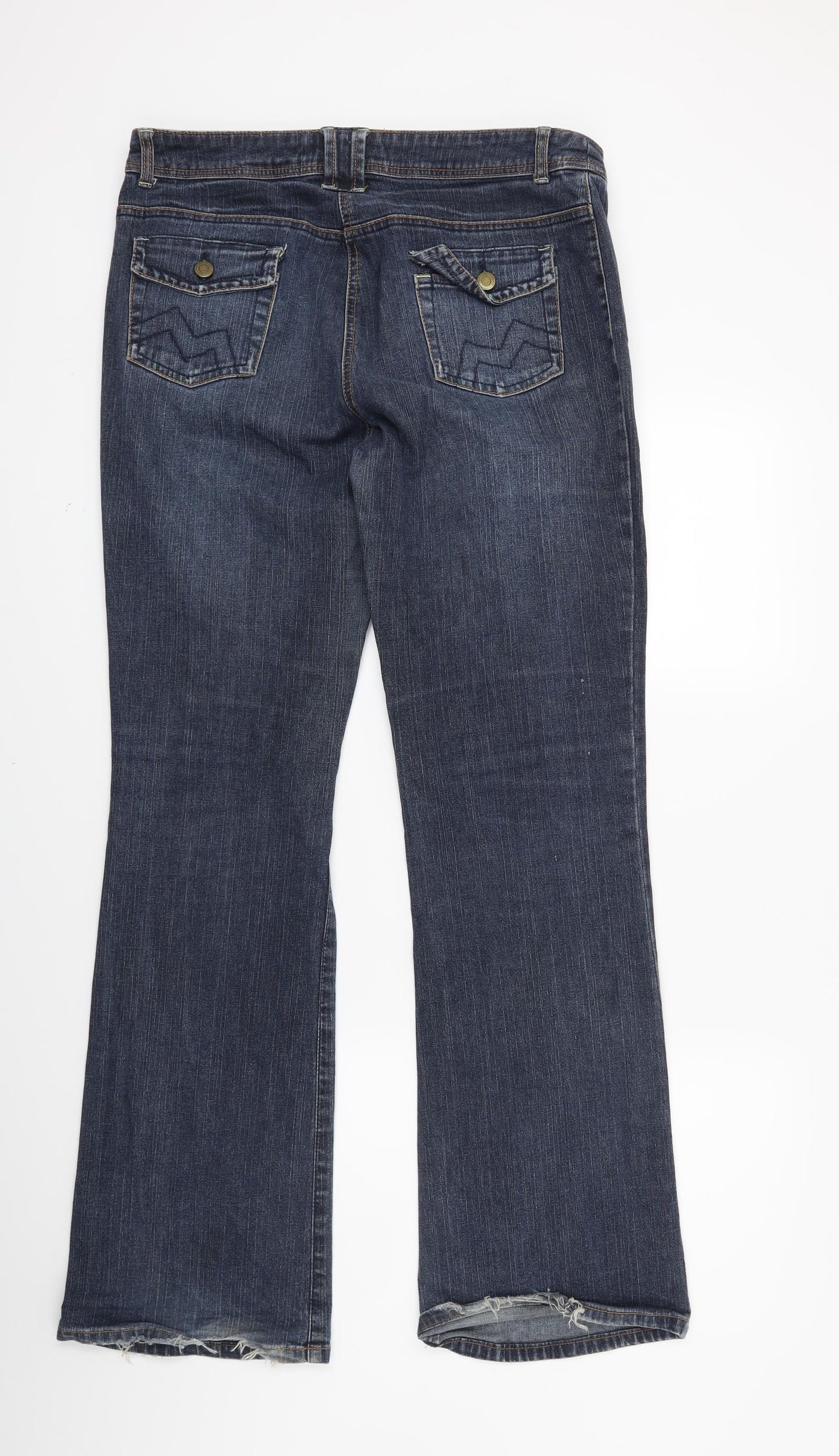 Matalan Womens Blue  Denim Bootcut Jeans Size 14 L29 in