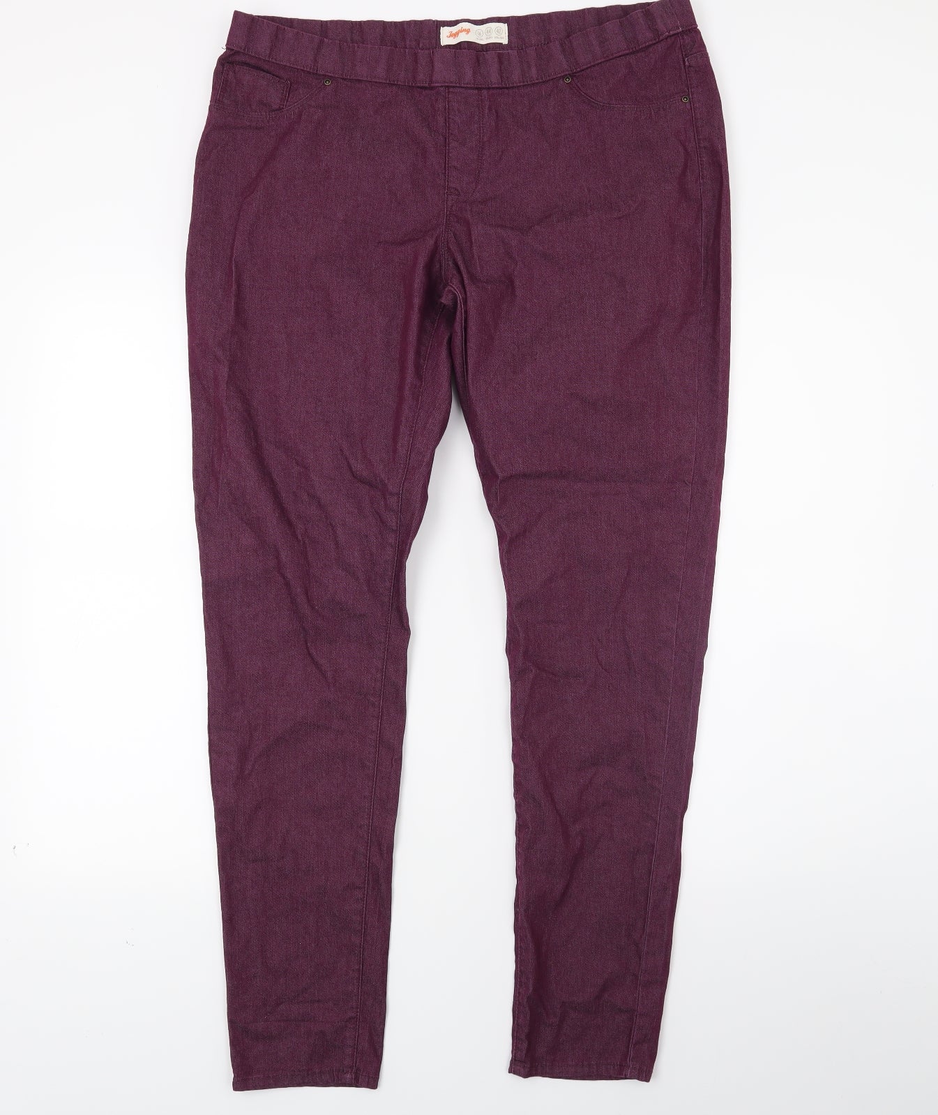 Primark Womens Red  Denim Jegging Jeans Size 16 L28 in