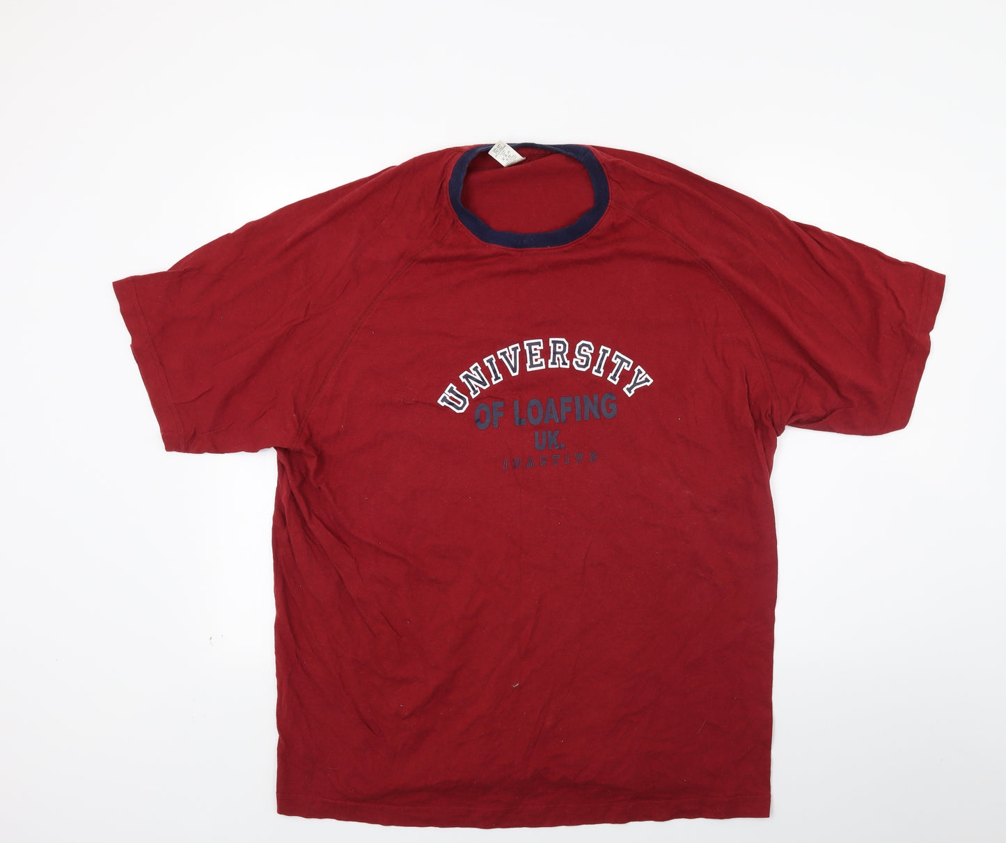 tesco Mens Red  Jersey  T-Shirt Size M  - University of loafing