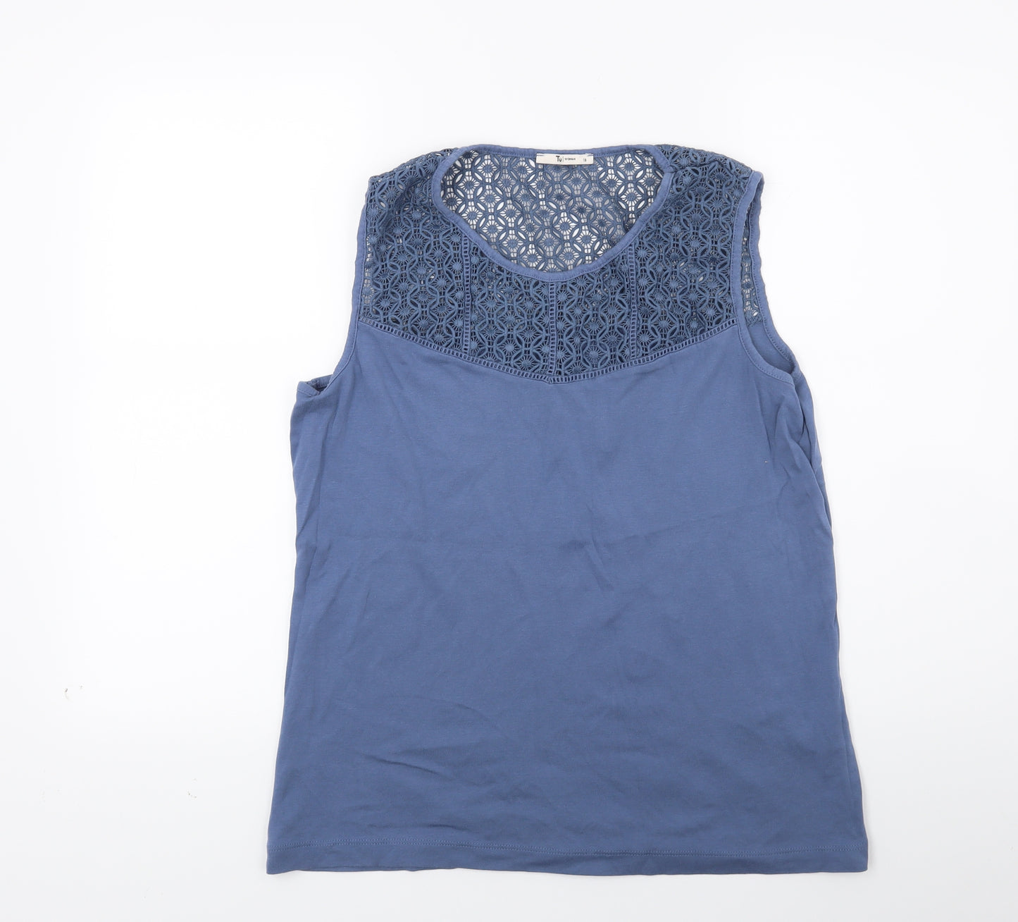 TU Womens Blue   Basic T-Shirt Size 18