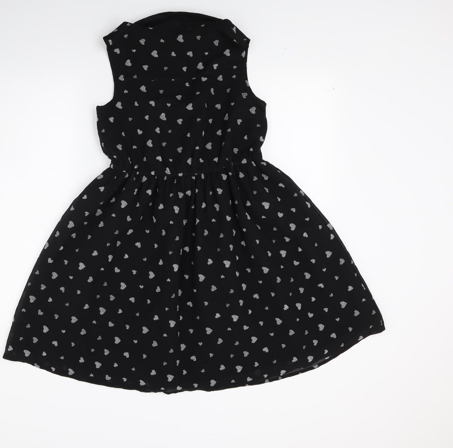 George Girls Black   Fit & Flare  Size 11-12 Years