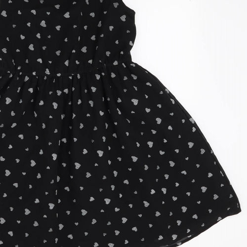 George Girls Black   Fit & Flare  Size 11-12 Years