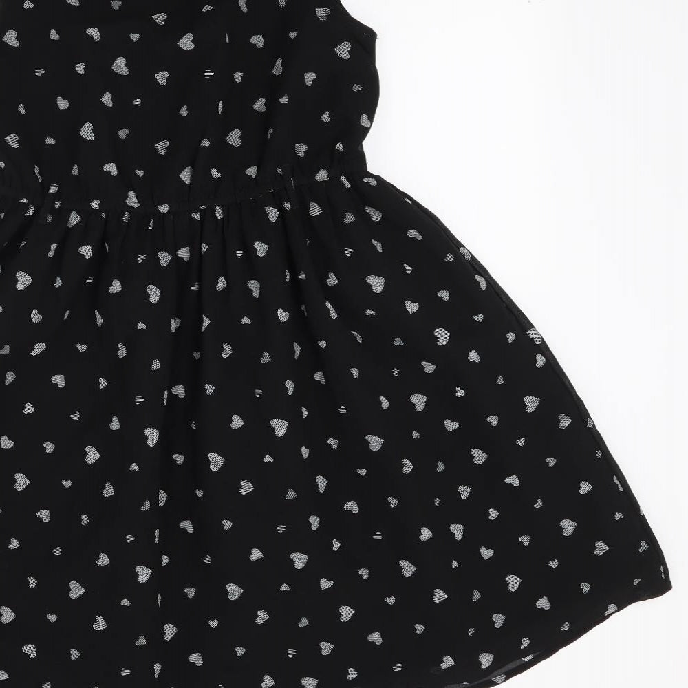 George Girls Black   Fit & Flare  Size 11-12 Years