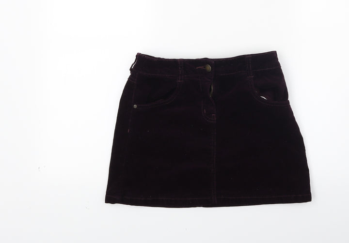 George Girls Red Corduroy Mini Skirt Size 10 Years