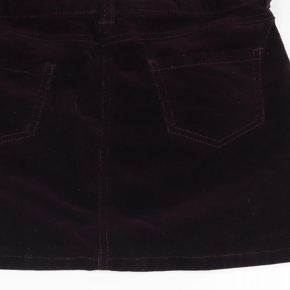 George Girls Red  Corduroy Mini Skirt Size 10 Years