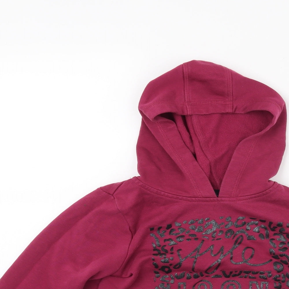George Girls Red   Pullover Hoodie Size 7-8 Years  - Style Icon