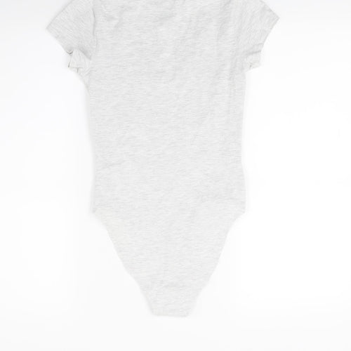 New Look Womens Grey  Jersey Leotard One-Piece Size 8