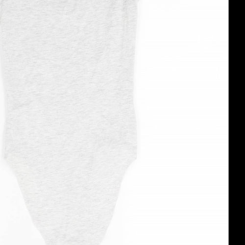 New Look Womens Grey  Jersey Leotard One-Piece Size 8