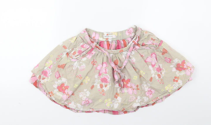 Autograph Girls Green Floral  Flare Skirt Size 3-4 Years