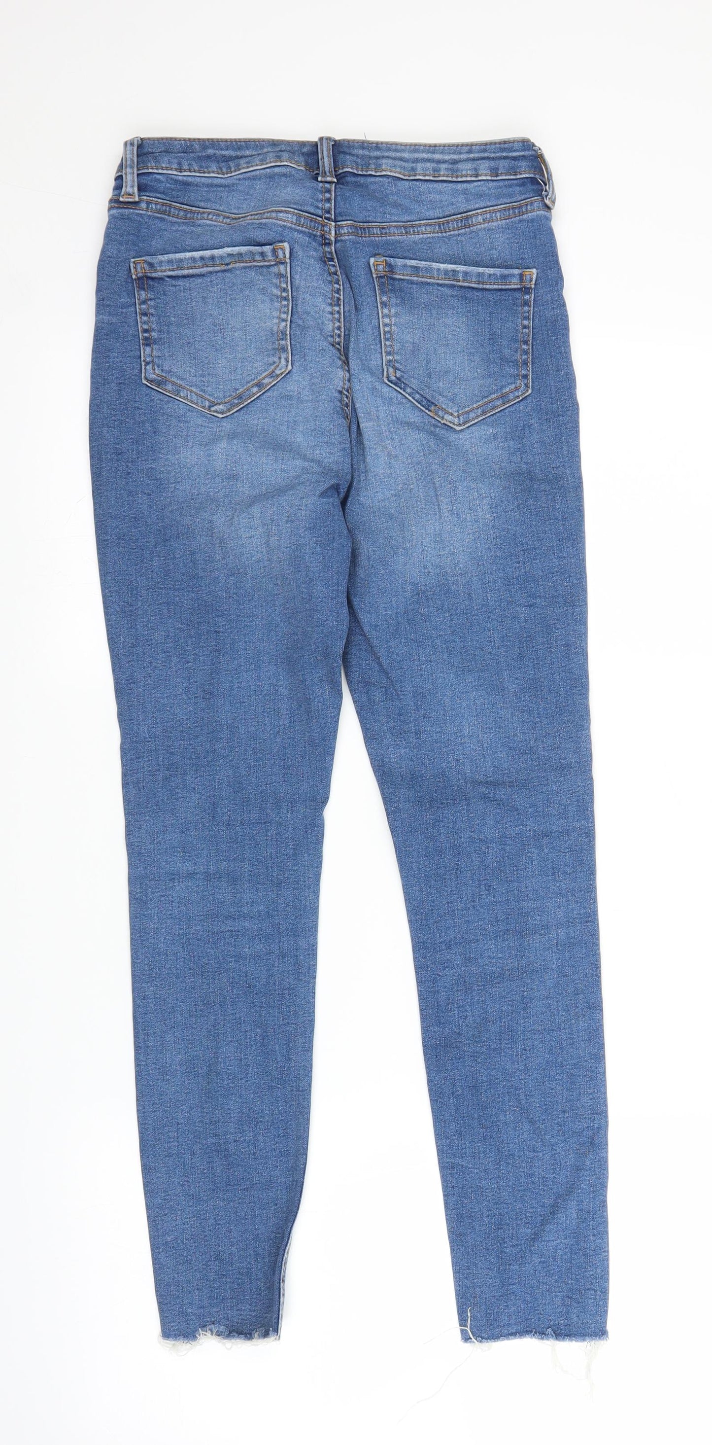Primark Womens Blue  Denim Skinny Jeans Size 10 L26 in