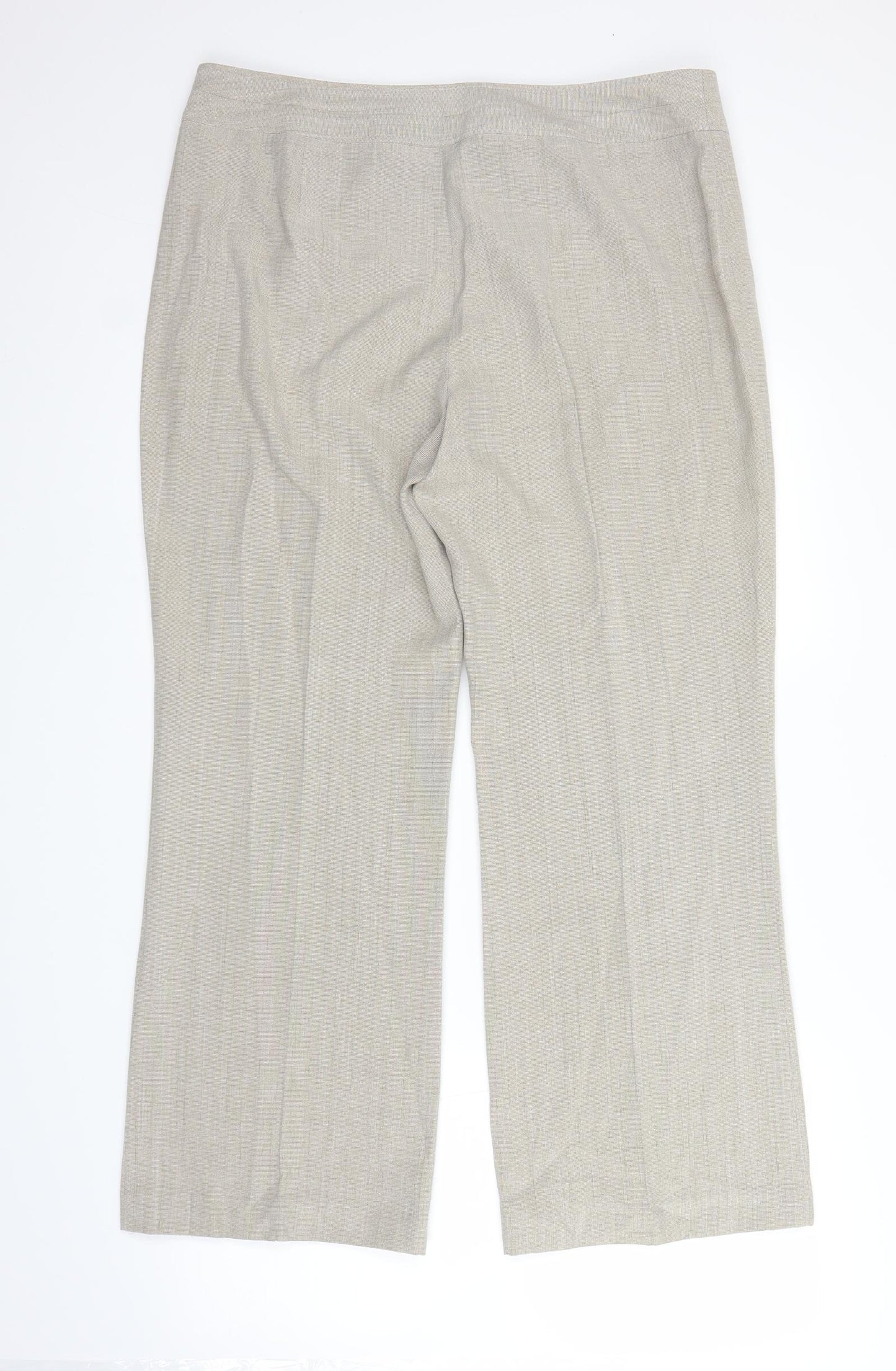 M&S Womens Beige   Trousers  Size 16 L26 in