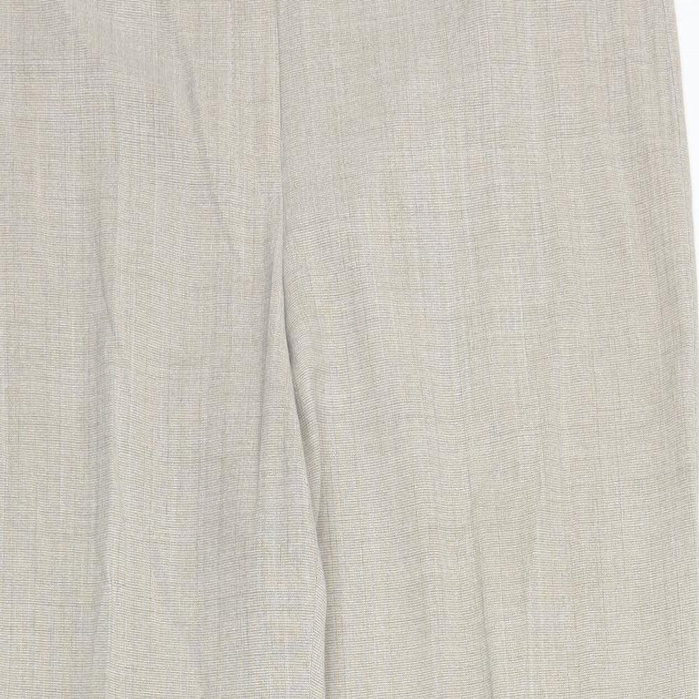 M&S Womens Beige   Trousers  Size 16 L26 in