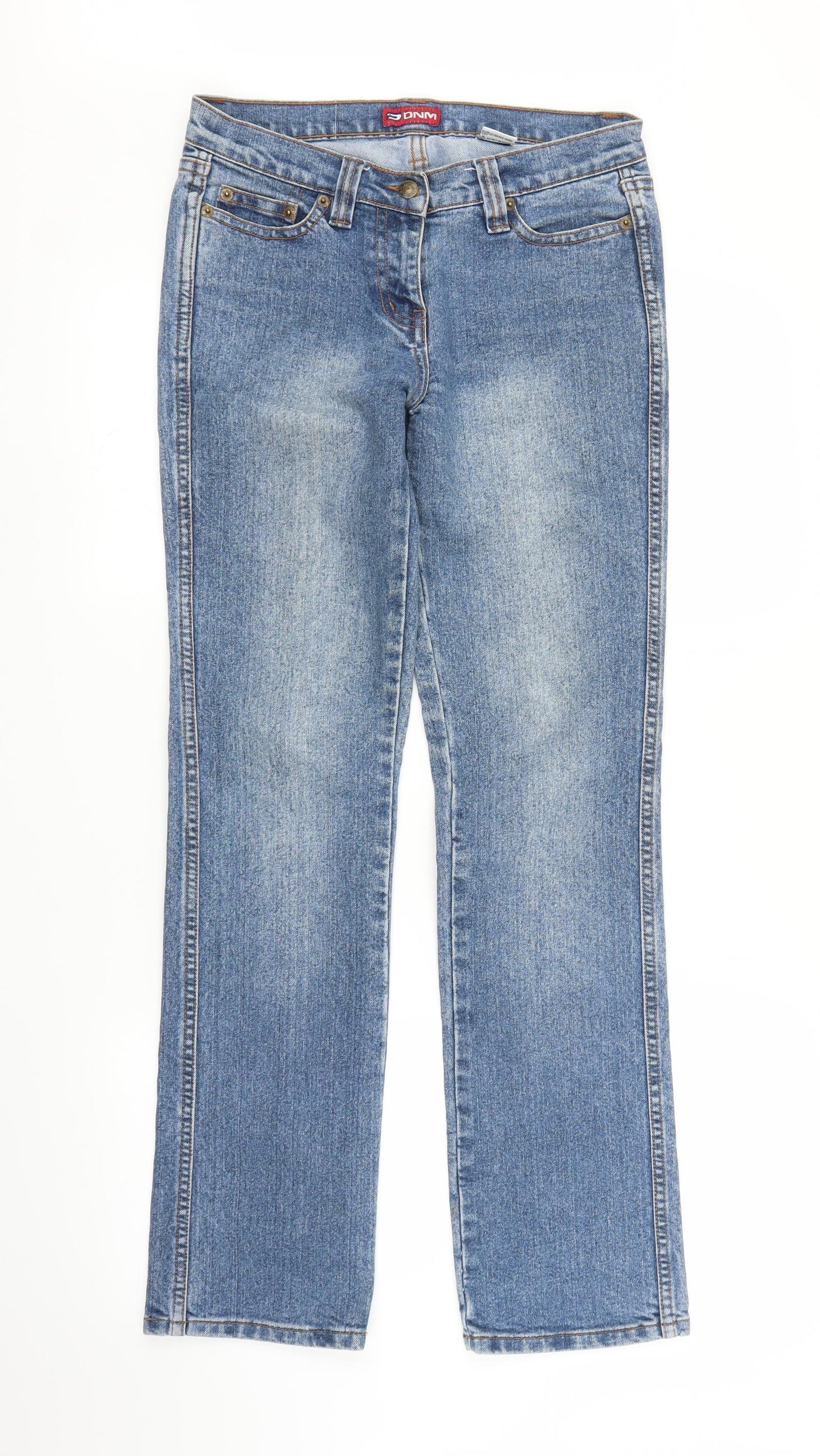 DNM Womens Blue  Denim Bootcut Jeans Size 10 L31 in
