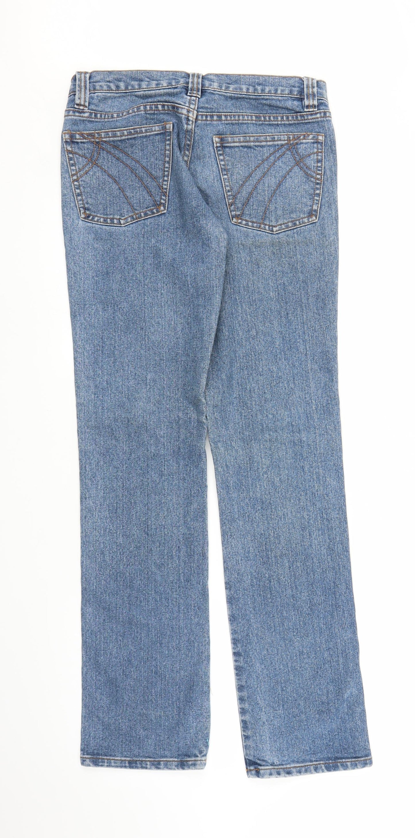 DNM Womens Blue  Denim Bootcut Jeans Size 10 L31 in