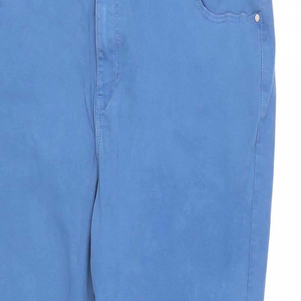 TU Womens Blue   Capri Trousers Size 16 L26 in