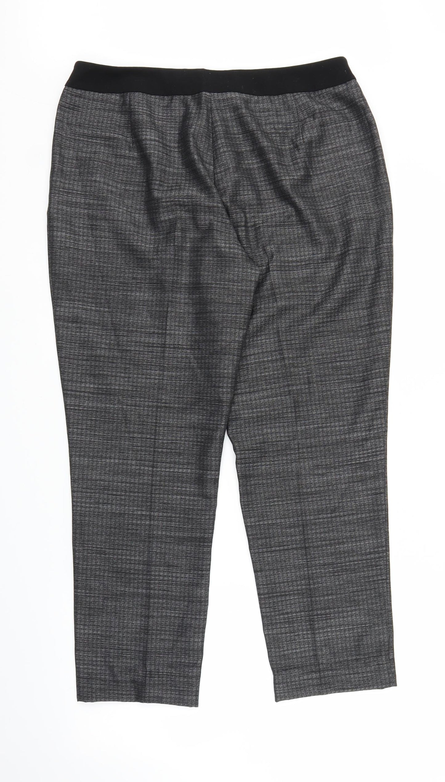 Papaya Womens Grey   Capri Trousers Size 14 L26 in