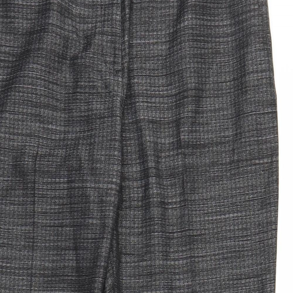 Papaya Womens Grey   Capri Trousers Size 14 L26 in