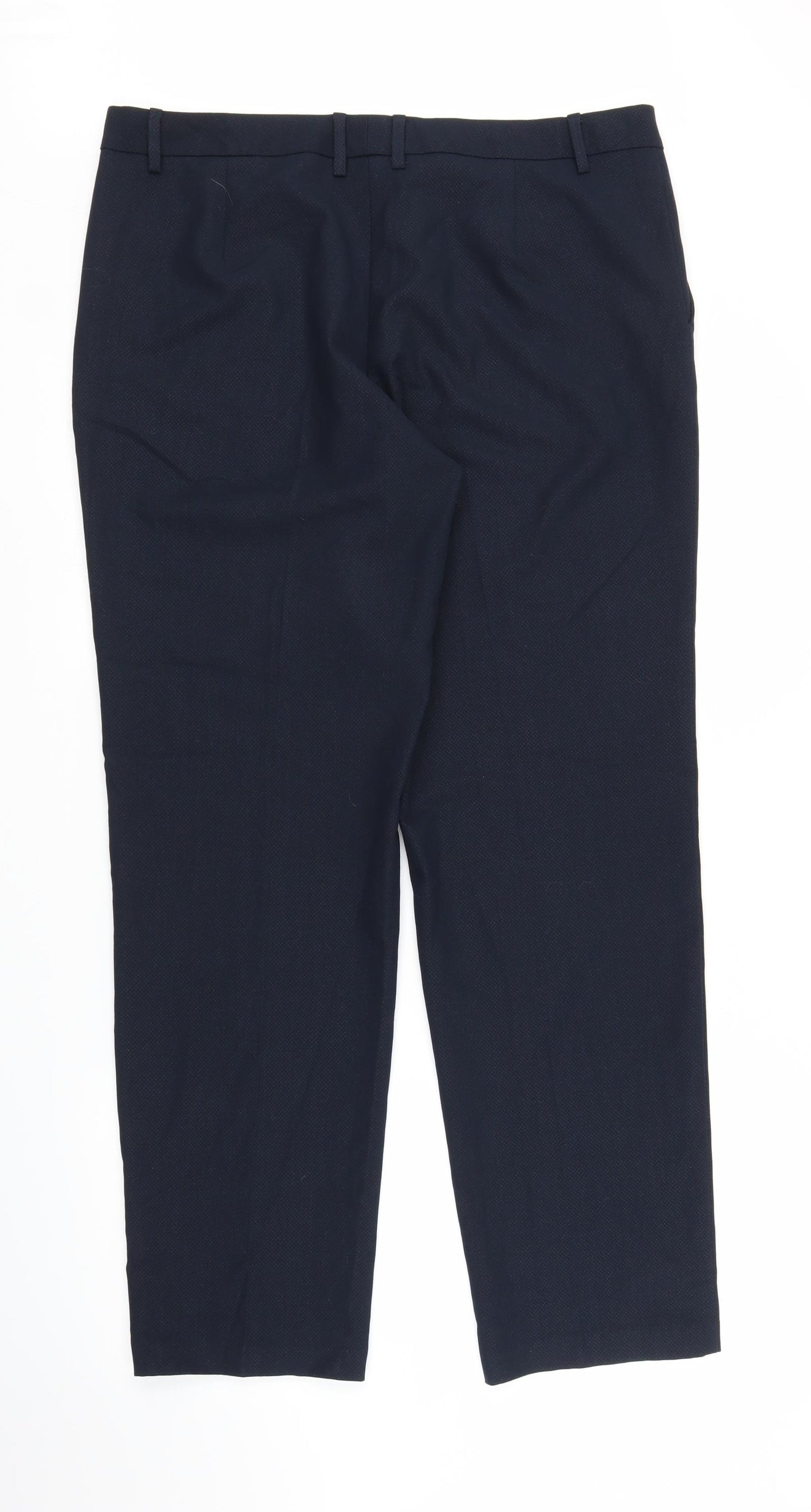 M&S Womens Blue   Trousers  Size 16 L29 in
