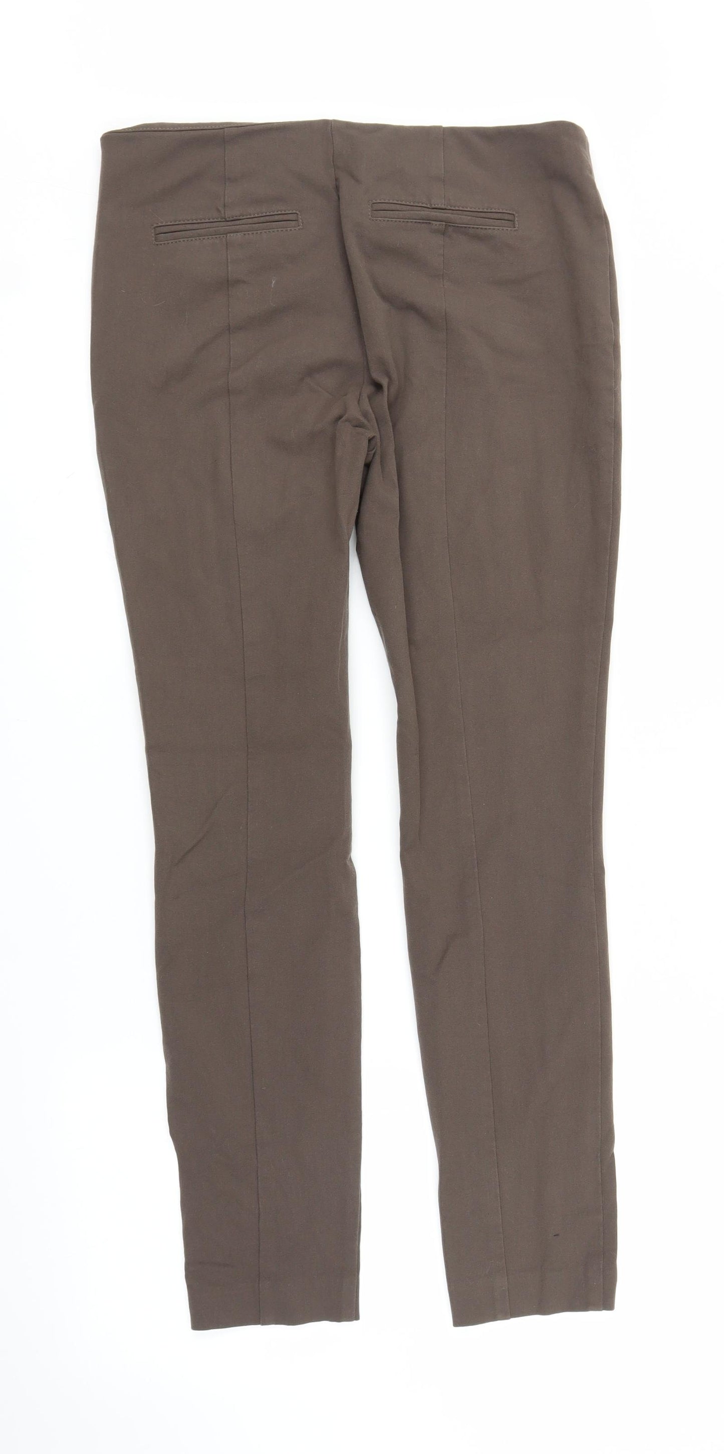 NEXT Womens Brown   Carrot Trousers Size 12 L27 in