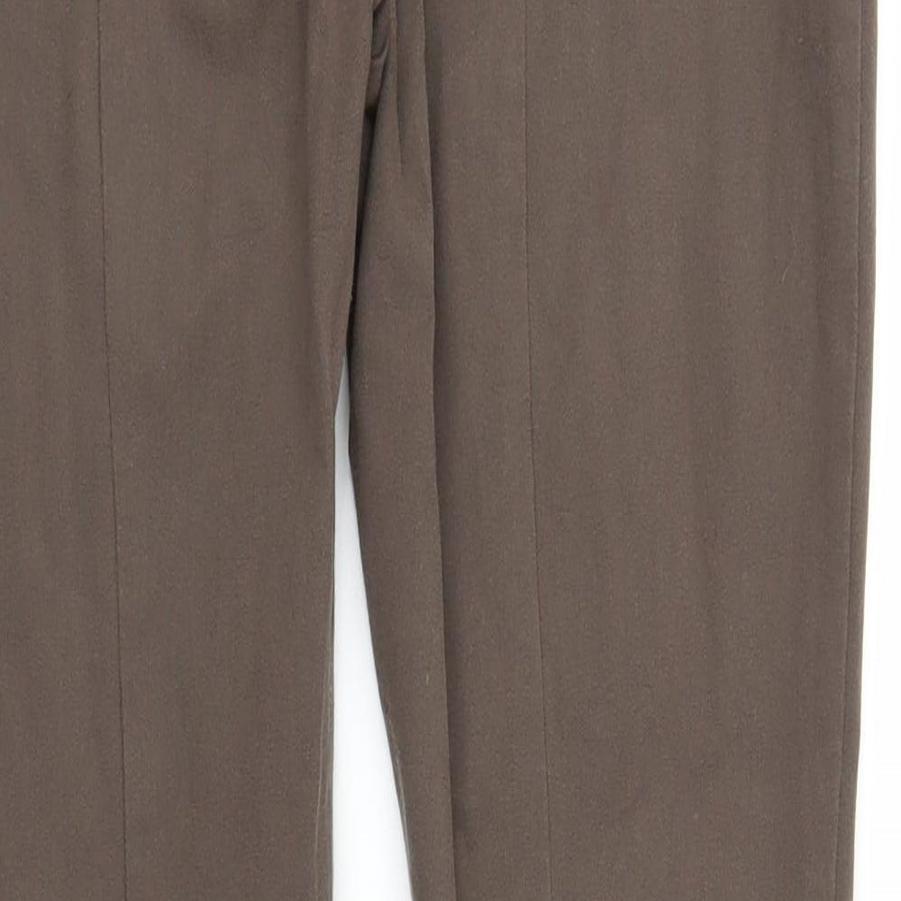 NEXT Womens Brown   Carrot Trousers Size 12 L27 in