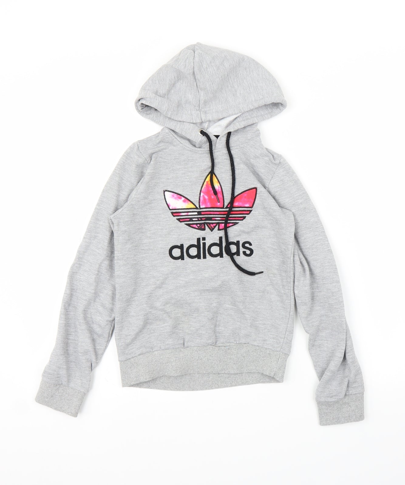 adidas Girls Grey   Pullover Hoodie Size 9 Years