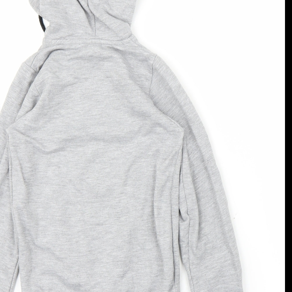 adidas Girls Grey   Pullover Hoodie Size 9 Years