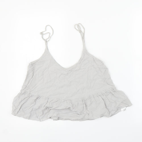 Topshop Womens Grey   Camisole Blouse Size 8