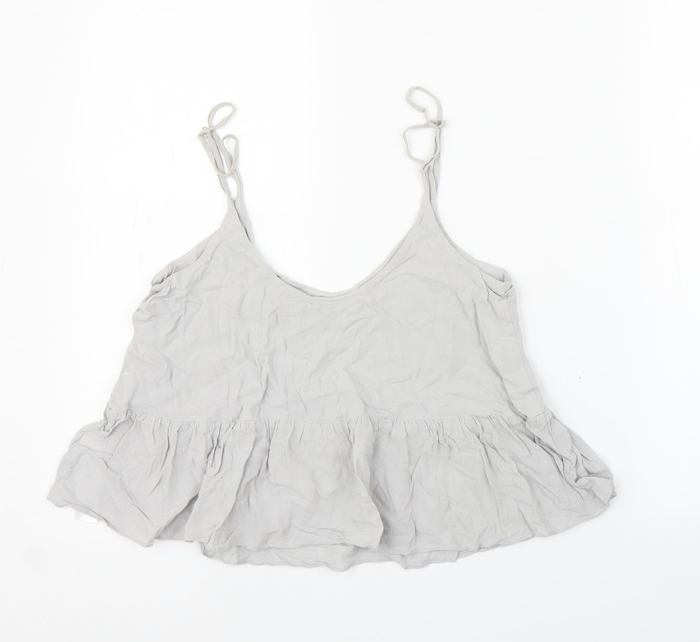 Topshop Womens Grey   Camisole Blouse Size 8