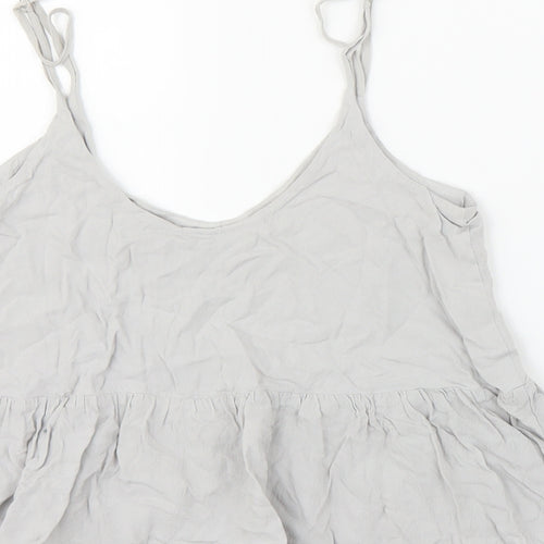 Topshop Womens Grey   Camisole Blouse Size 8