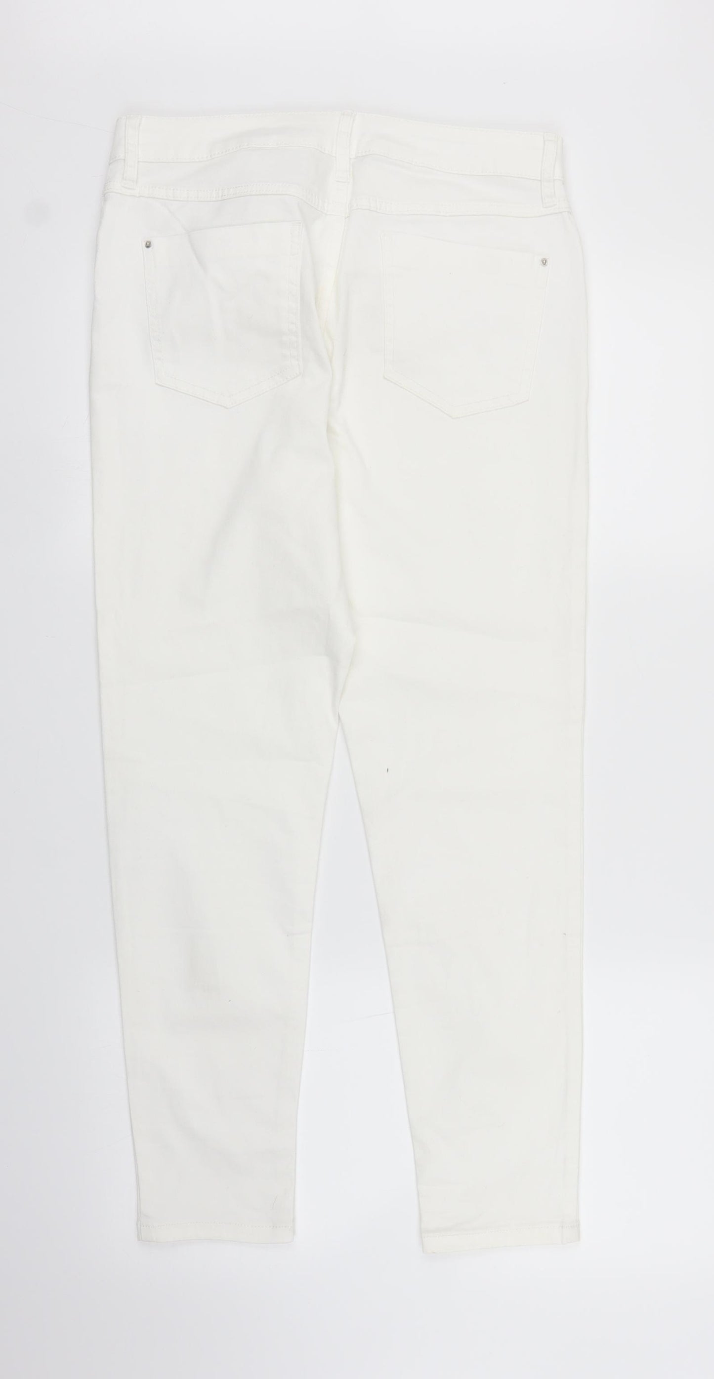 Preworn Womens White  Denim Jegging Jeans Size S L27 in