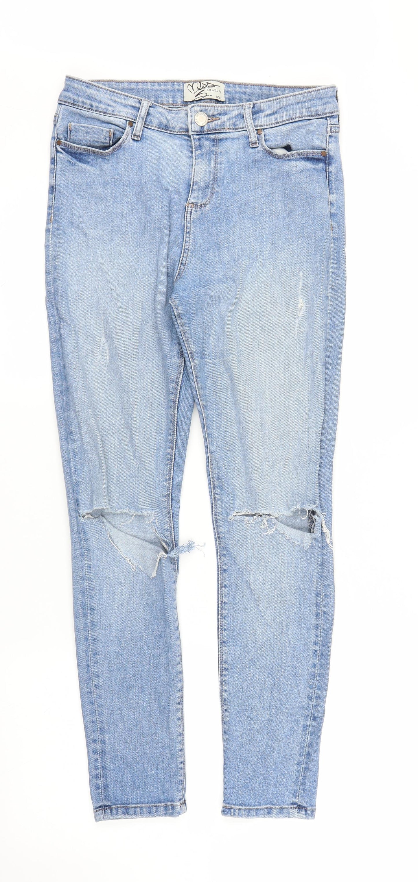 Miss Denim Womens Blue  Denim Skinny Jeans Size 12 L27 in