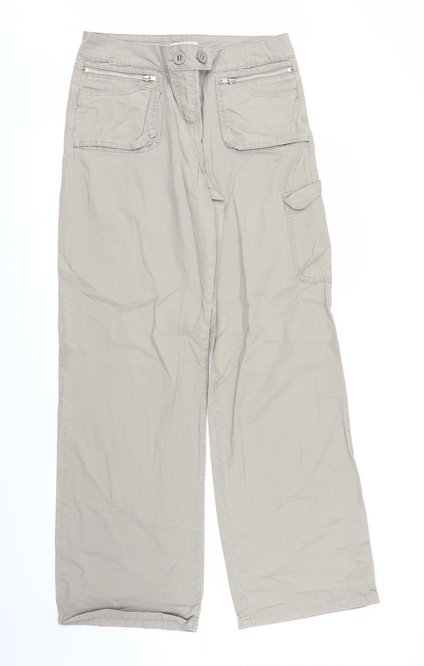 George Womens Beige   Cargo Trousers Size 12 L32 in