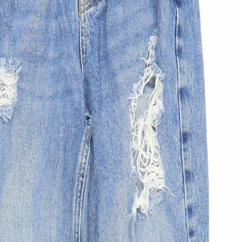 New Look Womens Blue  Denim Mom Jeans Size 8 L27 in