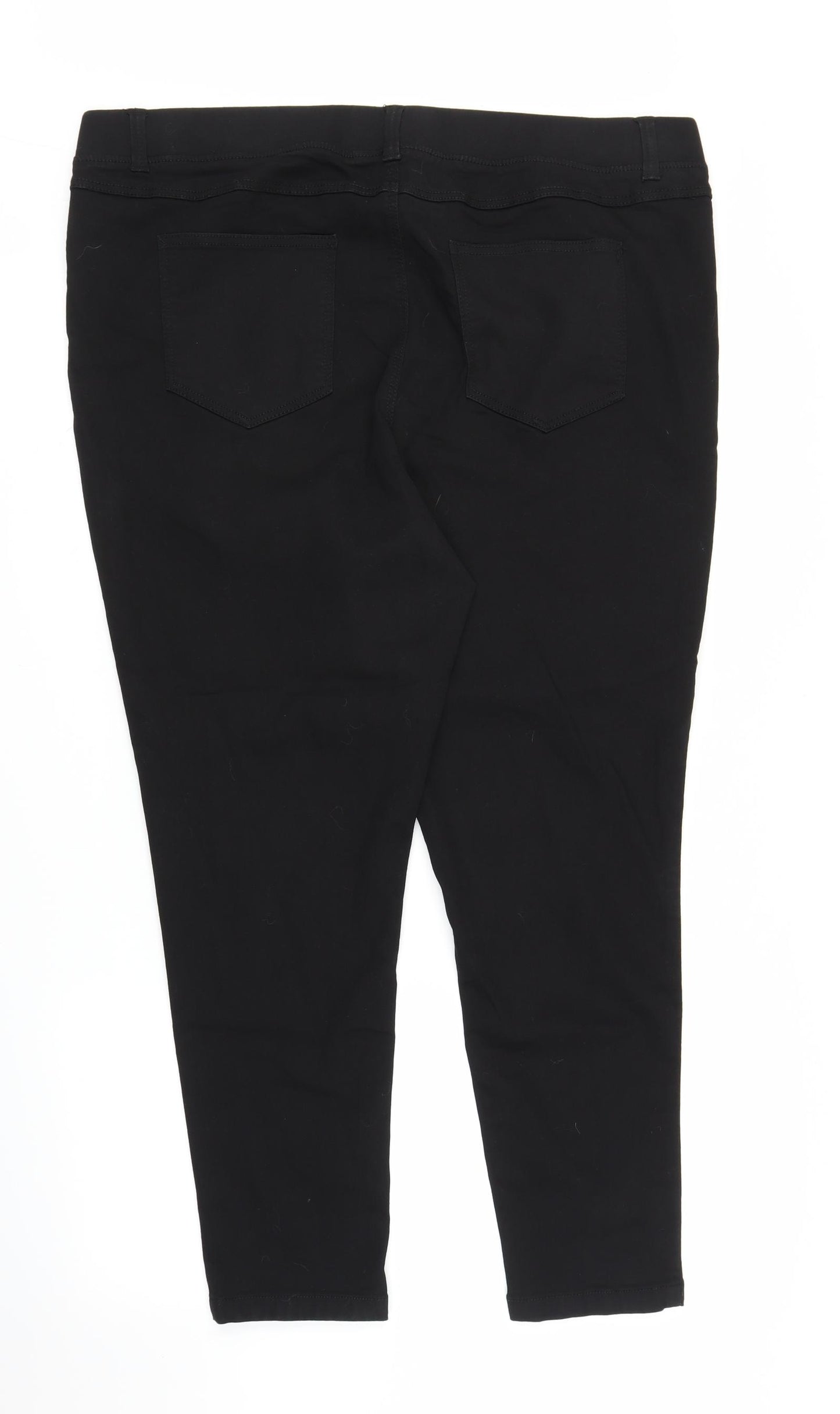 Simply Be Womens Black  Denim Jegging Jeans Size 24 L26 in