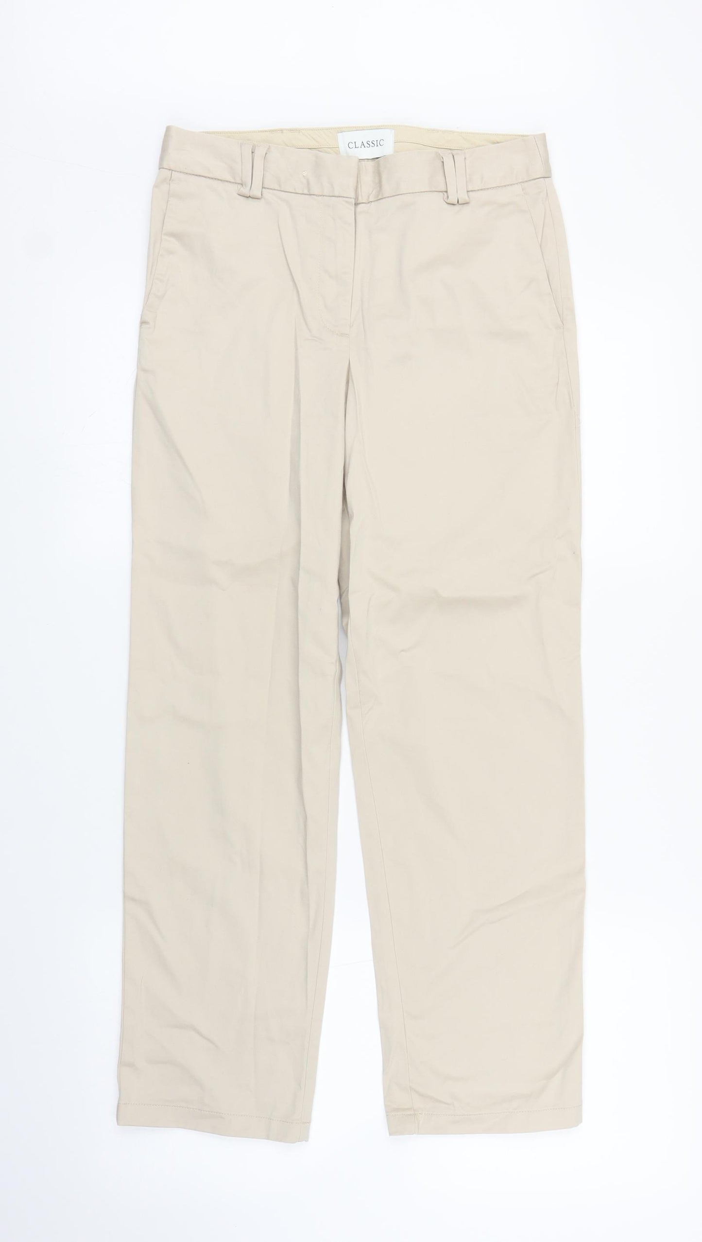 Classics Womens Beige   Carpenter Trousers Size 8 L25 in