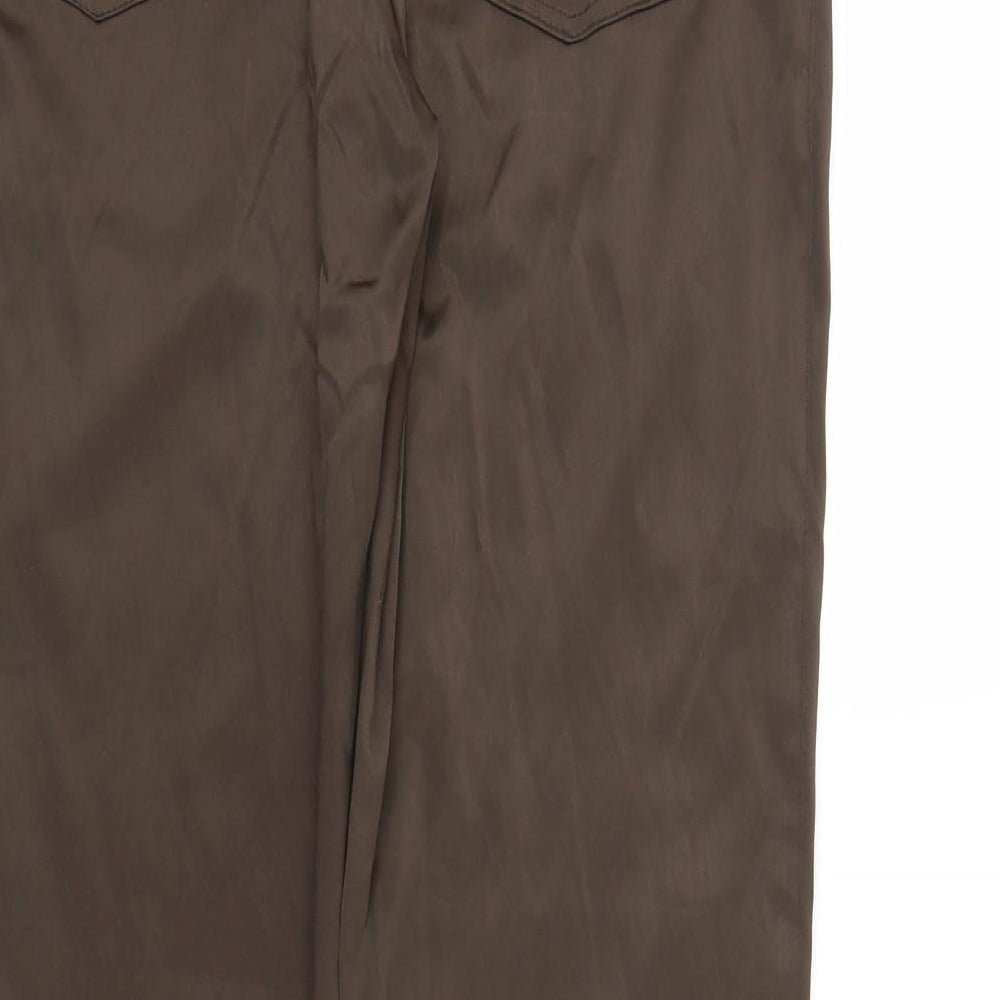 Absolut Womens Brown   Capri Trousers Size 14 L29 in
