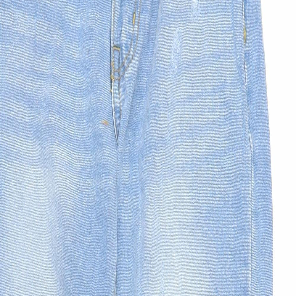 Boohoo Womens Blue  Denim Mom Jeans Size 8 L26 in