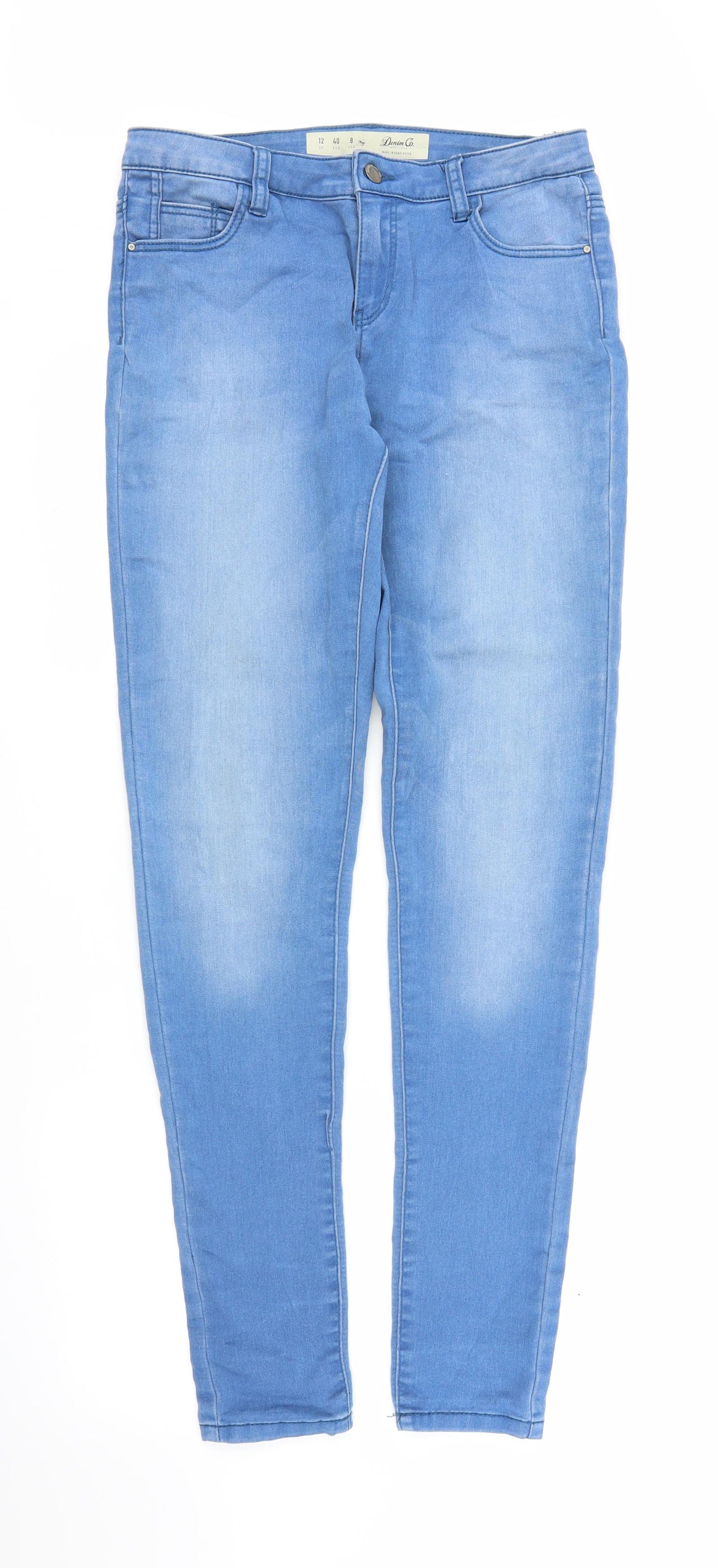 Primark Womens Blue  Denim Jegging Jeans Size 12 L29 in